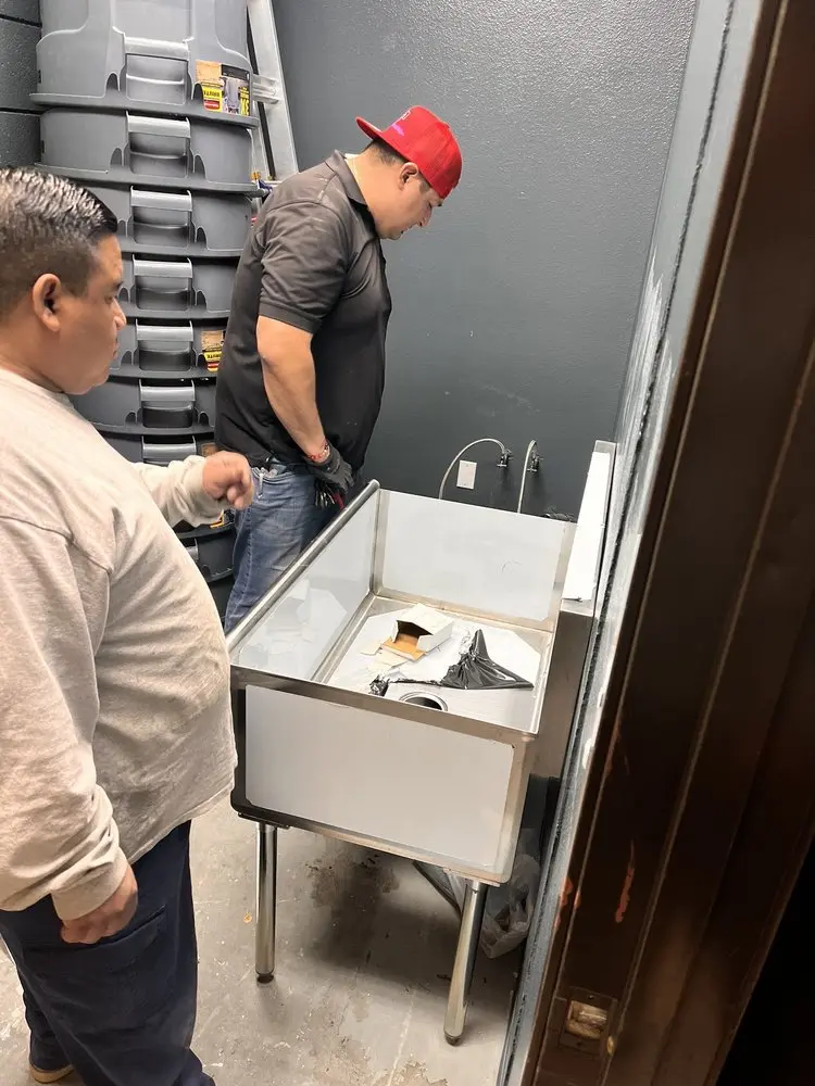 Commercial plumbing and sink installation in Plant City Heights